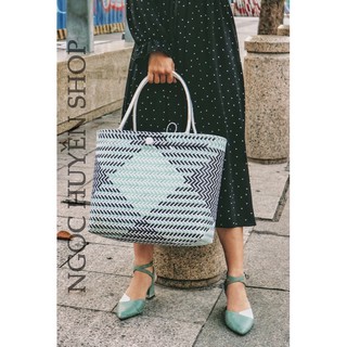 giỏ nhựa Đan cỡ 33*8*35
