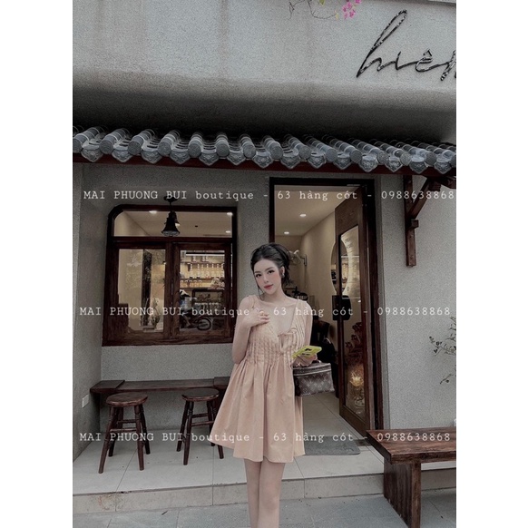 Áo BabyDoll Buộc Nơ Cổ V MPB | BigBuy360 - bigbuy360.vn