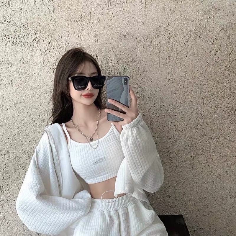 Set 3 món joggings thun da cá dày dặn phong cách thể thao năng động chic style SAM SAM BOUTIQUE