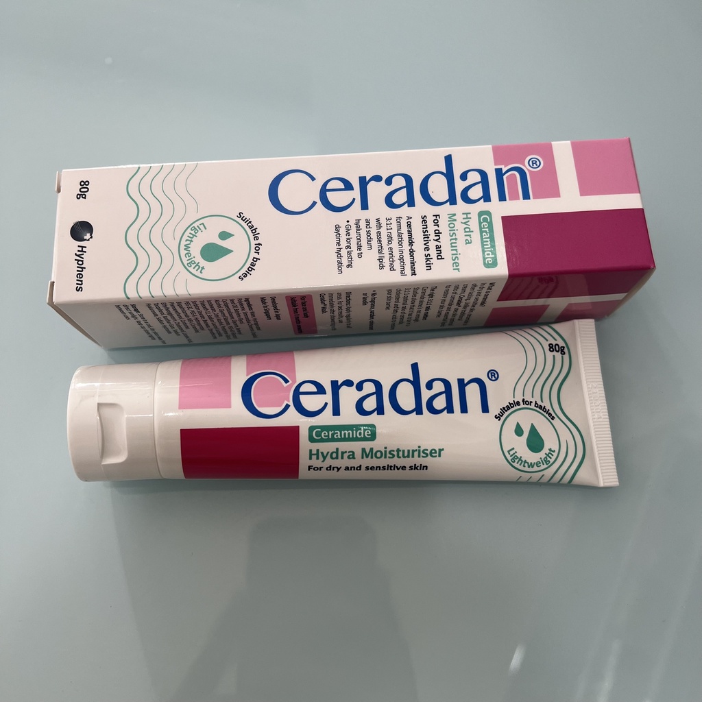KEM DƯỠNG ẨM DA HỖ TRỢ DUY TRÌ ĐỘ ẨM VÀ GIÚP HỒI PHỤC HÀNG RÀO BẢO VỆ DA CERADAN CERAMIDE HYDRA MOISTURISER TUBE 80G
