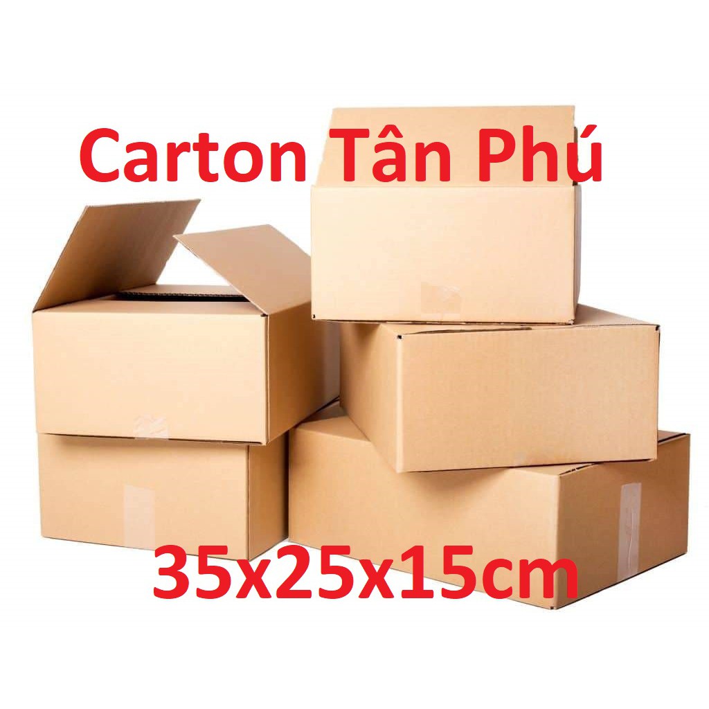 35x25x15 cm - Bộ 10 Thùng Carton Giá rẻ