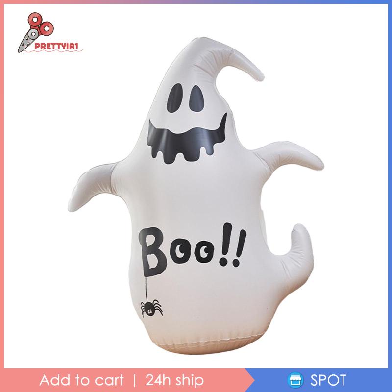 [Prettyia1] Đèn LED Bơm Hơi Trang Trí Sân Vườn Phong Cách Halloween Kèm Điều Khiển Từ Xa