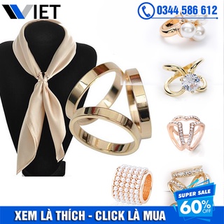 Trâm cài khăn, cài luồn khăn choàng cổ hợp kim chắc chắn dễ dàng thắt tạo nơ