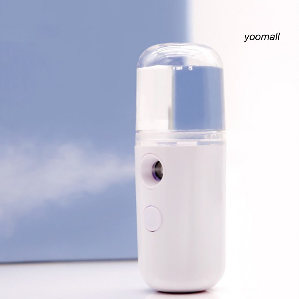 [Hàng mới về] Máy Phun Sương Làm Ẩm Da Mặt Cầm Tay Có Thể Sạc Lại 30ml