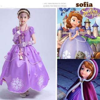 Đầm Hoá Trang Công Chúa Sofia Cho Bé Gái