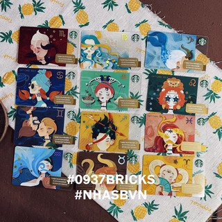 [ FULL BỘ ] Combo 12 thẻ sưu tầm Starbucks China Cung Hoàng đạo Zodiac