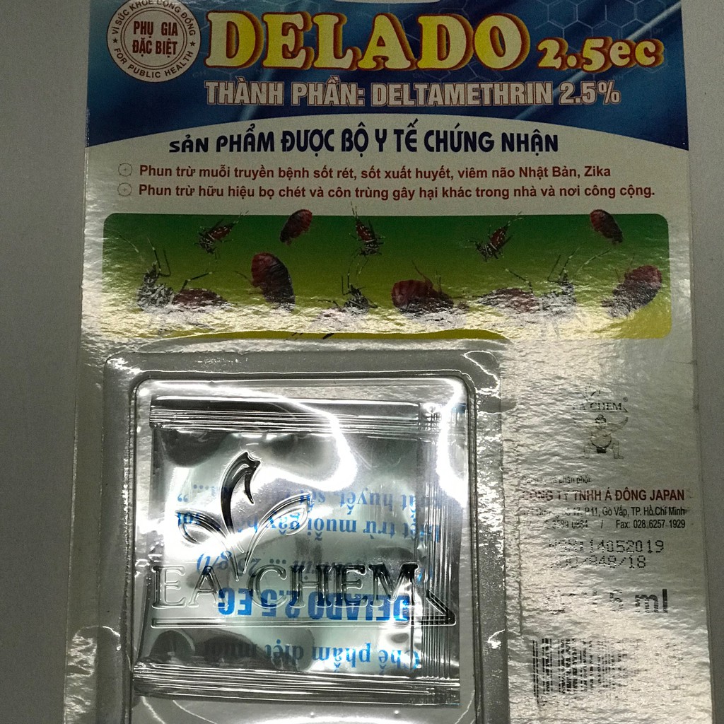 Thuốc diệt bọ chét chó mèo Delado 2.5ec diệt ve rận, kí sinh trùng, ghẻ ở chó mèo, thú cưng,gói tắm diệt sạch kí sinh 10