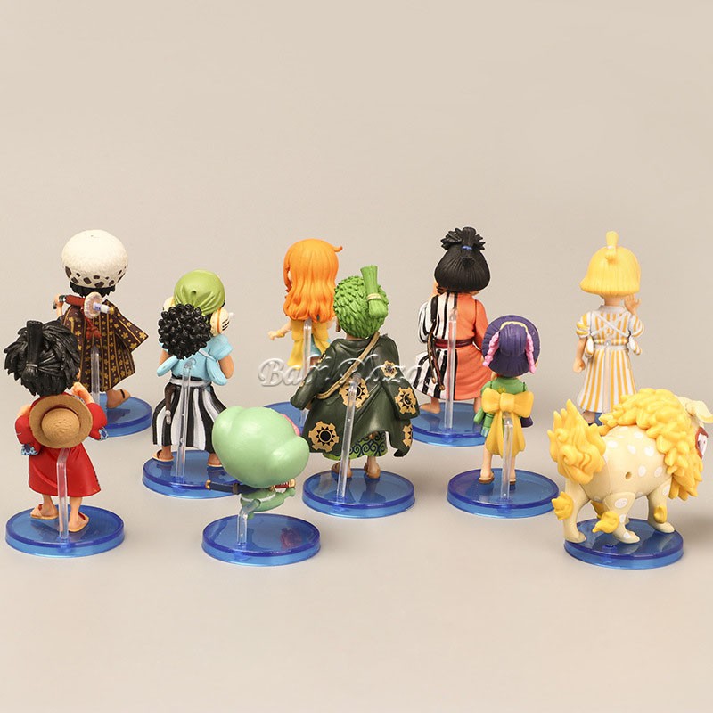 [One Piece] Set mô hình 10in1 Luffy - Zoro - Nami - Usopp - Sanji - Xay Thịt - Robin - Franky - Brook