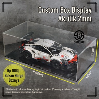 Image of Custom Box Display Akrilik 2mm Kotak Acrylic Transparan Set Diecast Showcase Action Figure