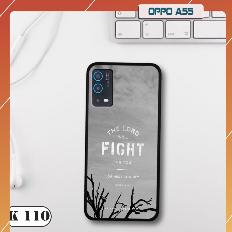 Ốp lưng kính cường lực điện thoại OPPO A55