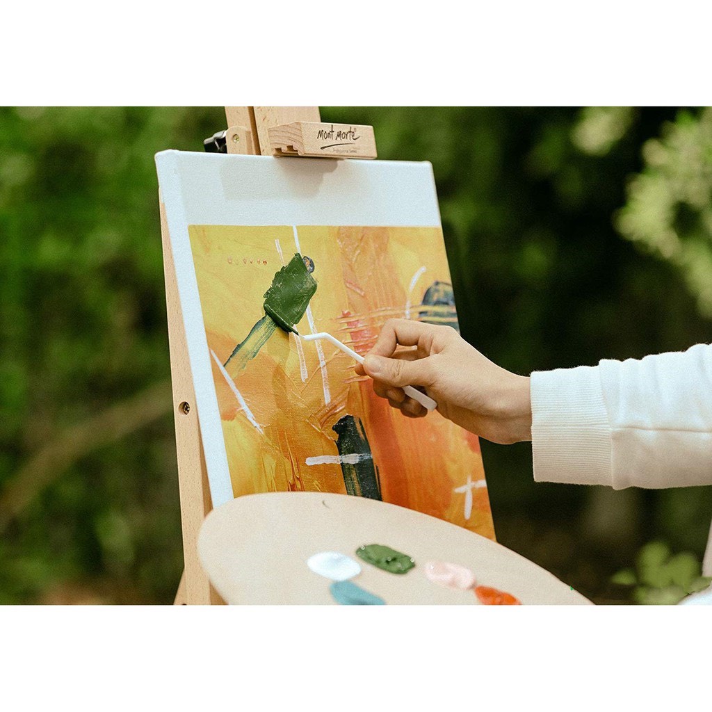 Bộ Bay Nhựa 5 Cây Mont Marte Dùng Cho Màu Oil-Acrylic - Studio Palette Knife Set 5pce