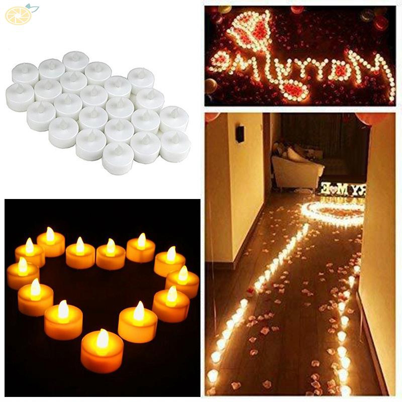 Candle Lights Outdoor Lights Decoration Votive Artificial Christmas Bedroom Flameless Tealights Battery Durable