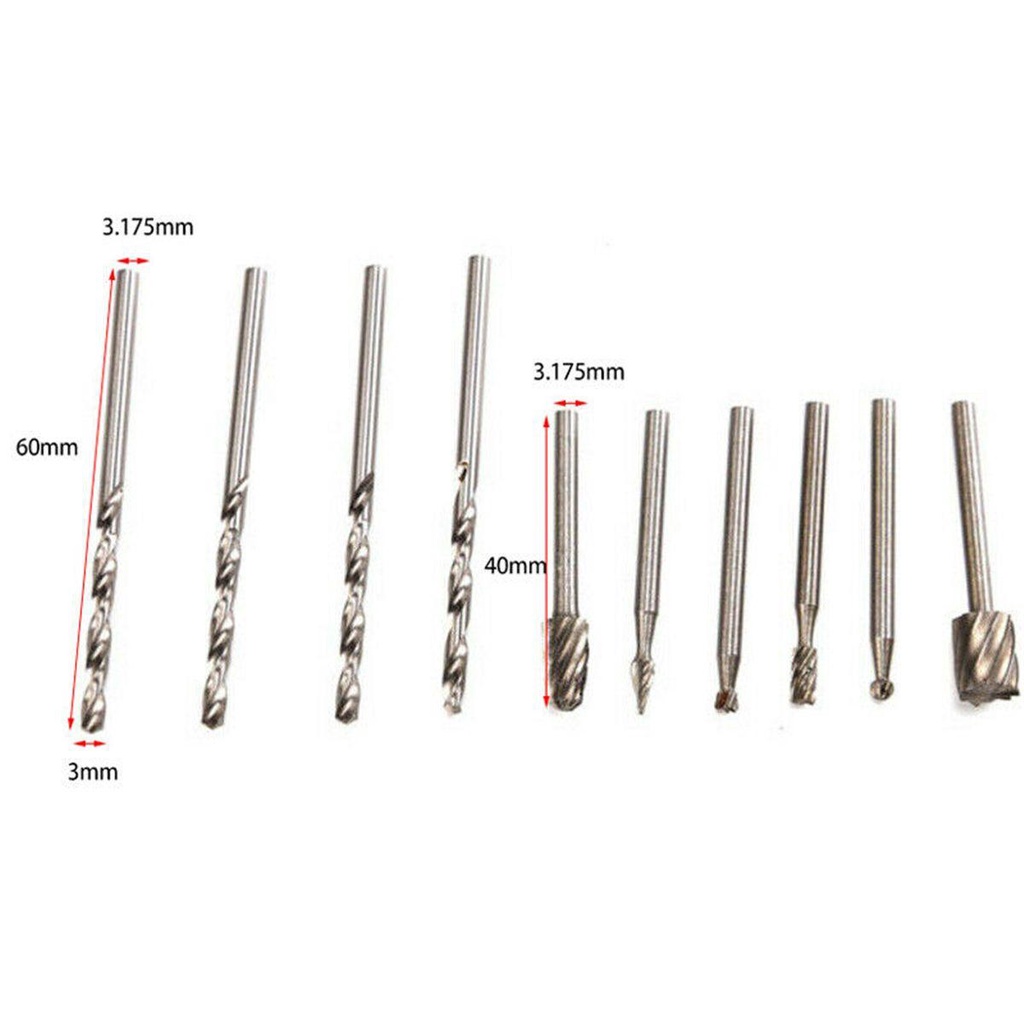 Bộ 11 Mũi Khoan Định Tuyến Đa Năng Dremel