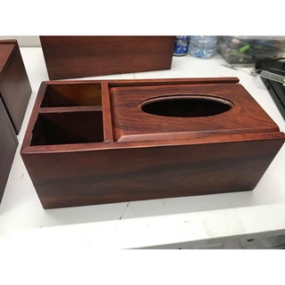 Hộp giấy đa năng 3 ngăn mặt trơn