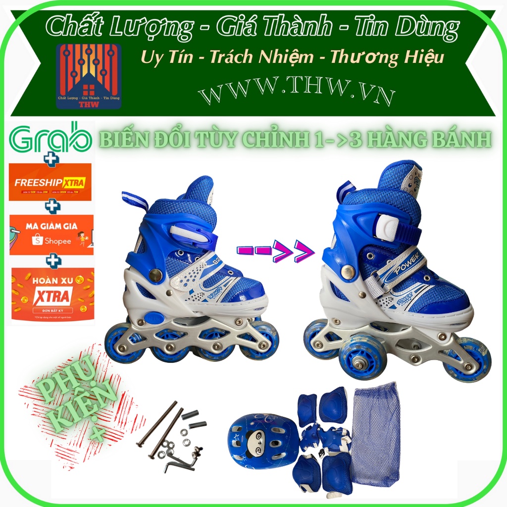 |THW.VN| Giày trượt patin, giày trượt batin, hãng Power Super bán top nội địa với hàng nghìn lượt đánh giá 5 sao
