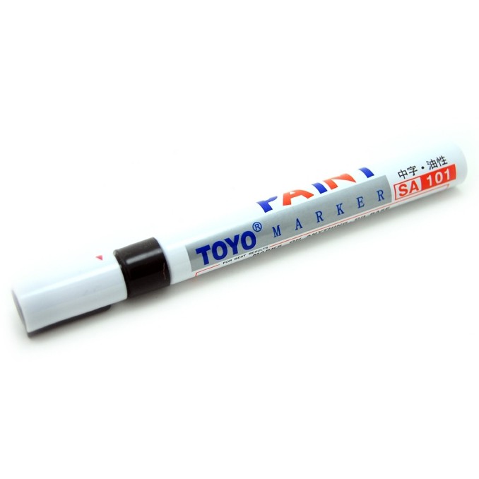 Bút sơn Toyo vẽ lốp xe, bánh xe , nhựa, gốm xứ., thủy tinh.... Paint Marker SA101