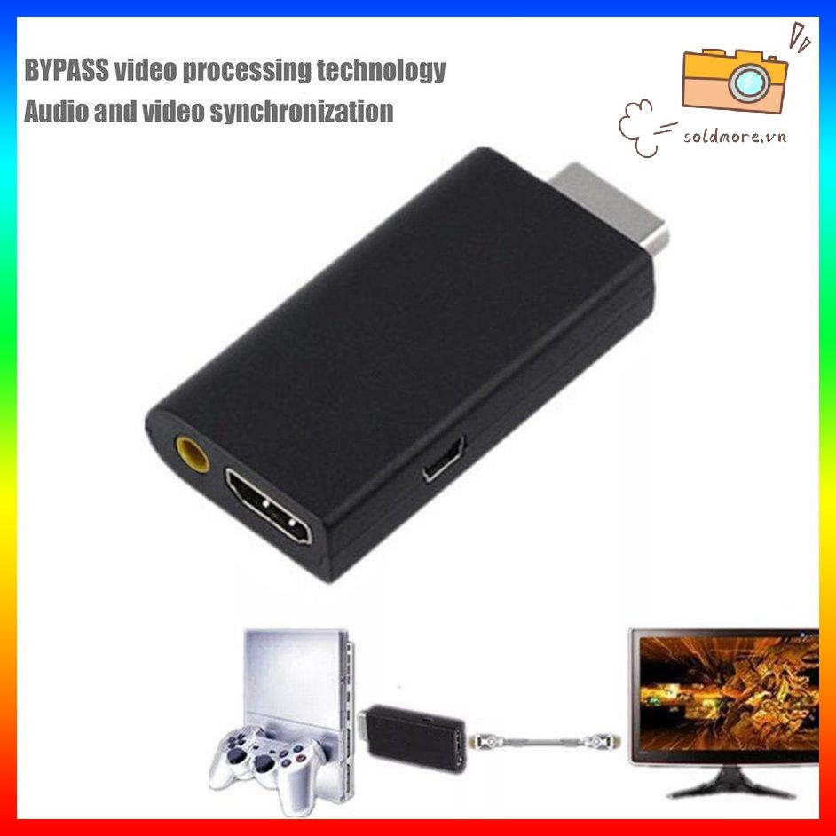 Bộ chuyển đổi video âm thanh tương thích PS2 sang HDMI Cáp AV HDMI tương thích