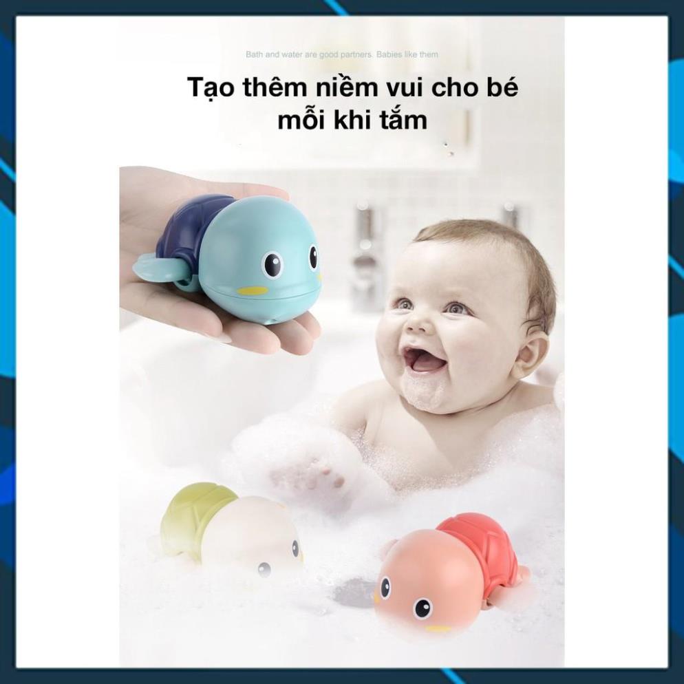 [FREESHIP] Đồ chơi rùa bơi thả bồn tắm, chạy cót và bơi dưới nước vui nhộn, nhựa nguyên sinh ABS