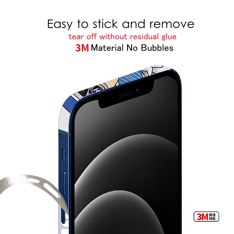 Miếng dán khung hydrogel nhiều màu chống trầy thích hợp cho iPhone 12 13 Pro Max