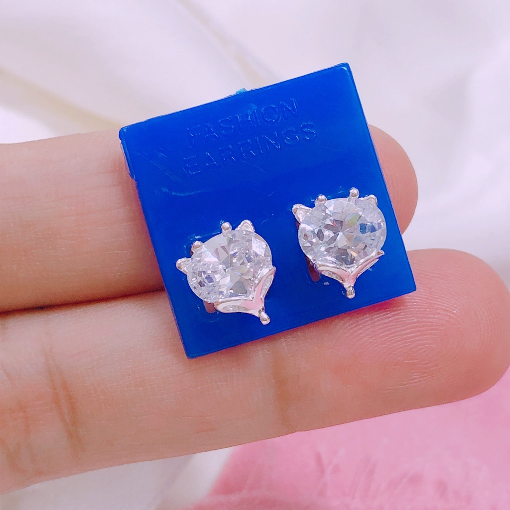 Bông tai hồ ly đủ màu theo mệnh LINH MIU SILVER