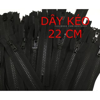 Dây kéo nhựa đen [nguyên liệu handmade, phụ liệu may mặc]