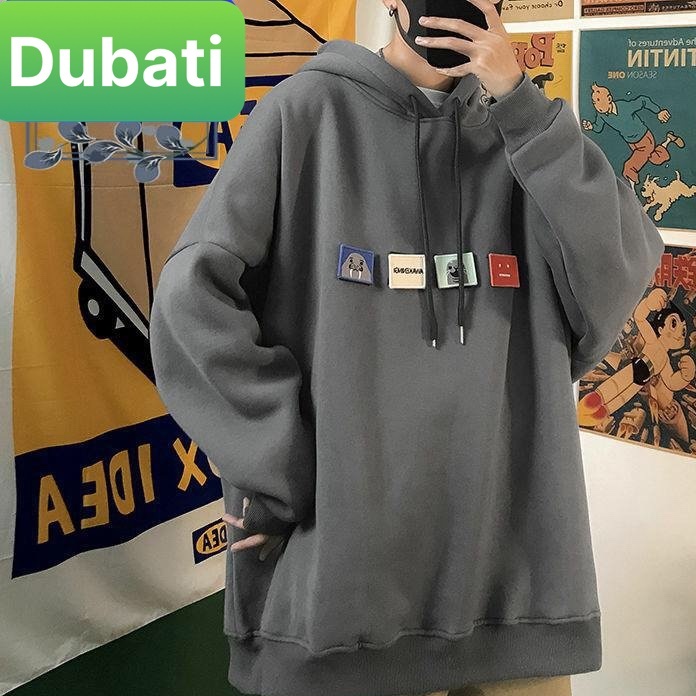 ÁO KHOAC NỈ - HOODIE NAM NỮ CHẤT NỈ STICKER LOGO CHỐNG LẠNH NÓNG, ĐÔNG HÈ NHẬT BẢN- DUBATI FASHION