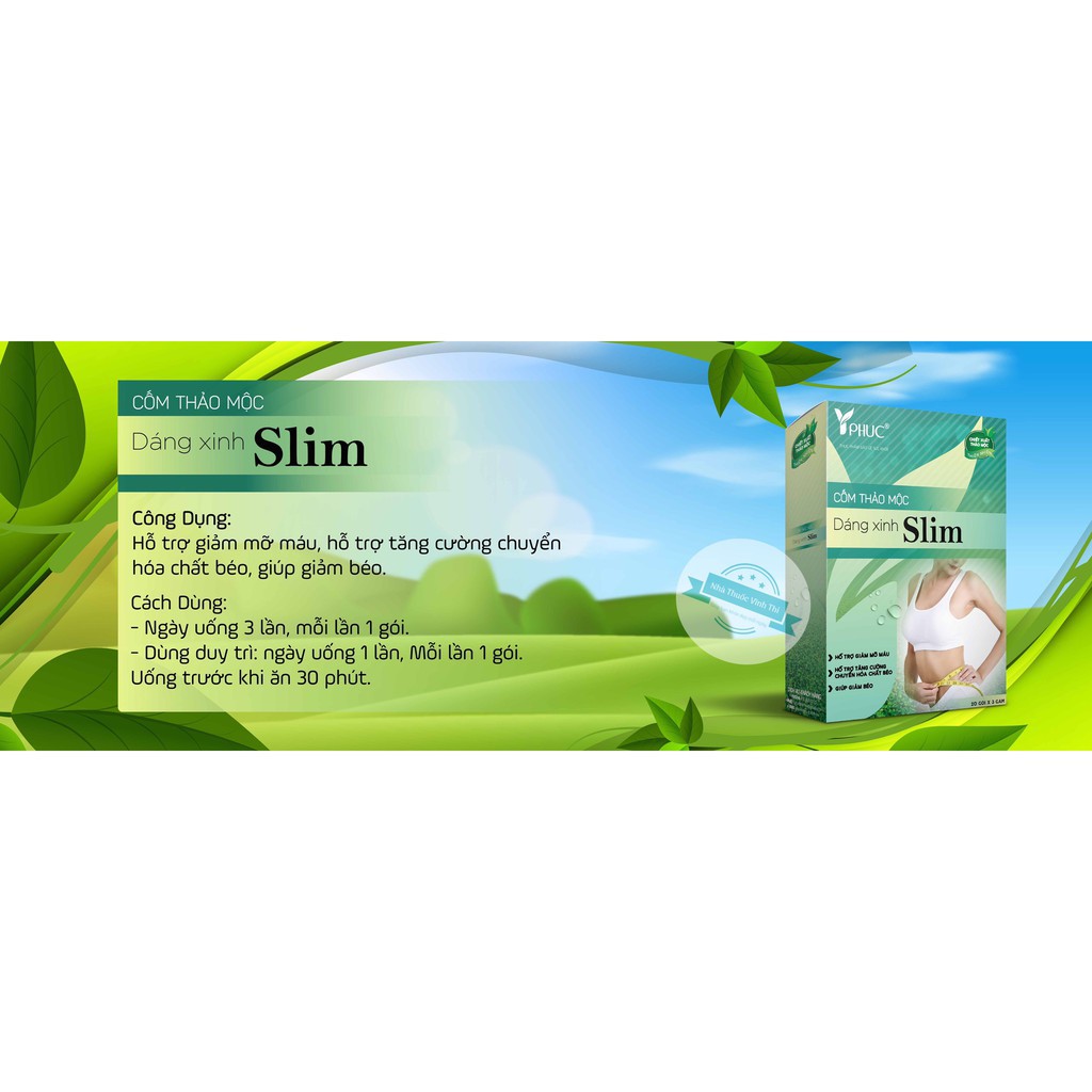 Cốm Thảo Mộc Dáng Xinh Slim - hỗ trợ giảm béo, giảm mỡ máu!