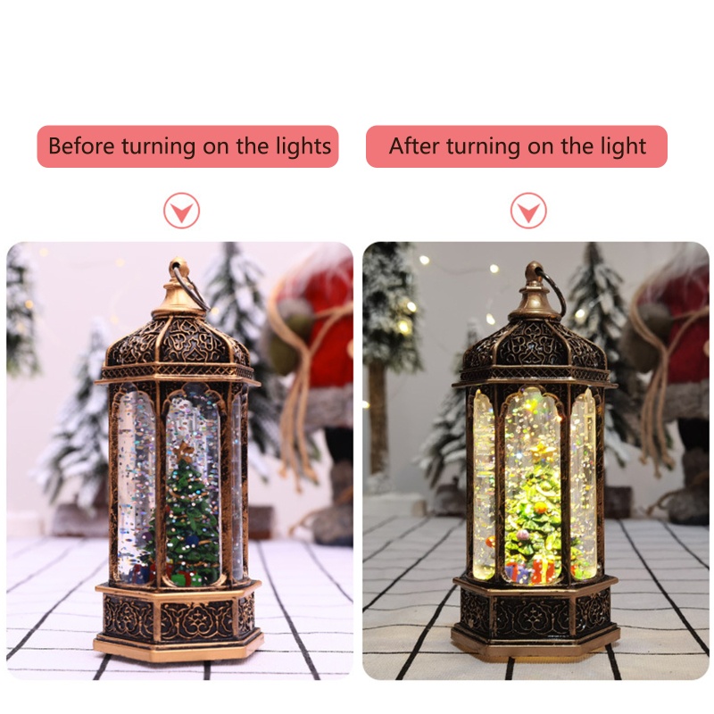 Lồng Đèn Nhựa Họa Tiết Giáng Sinh Treo Trang Trí Nhà Cửa