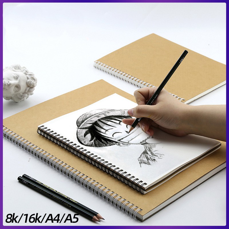 [Mã LIFE1703ALL giảm 10% đơn 50K] Sketchbook - Sổ tay vẽ chì phác thảo Gumihoo - 130gsm giấy kem trơn