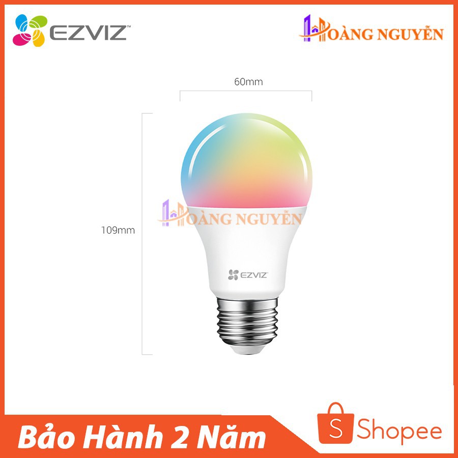 [HÀNG CHÍNH HÃNG] Bóng Đèn Led Wifi EZVIZ - Điều Khiển Bằng Giọng Nói, Điện Thoại,  Chuyển Đổi Nhiệt Độ Màu Sắc