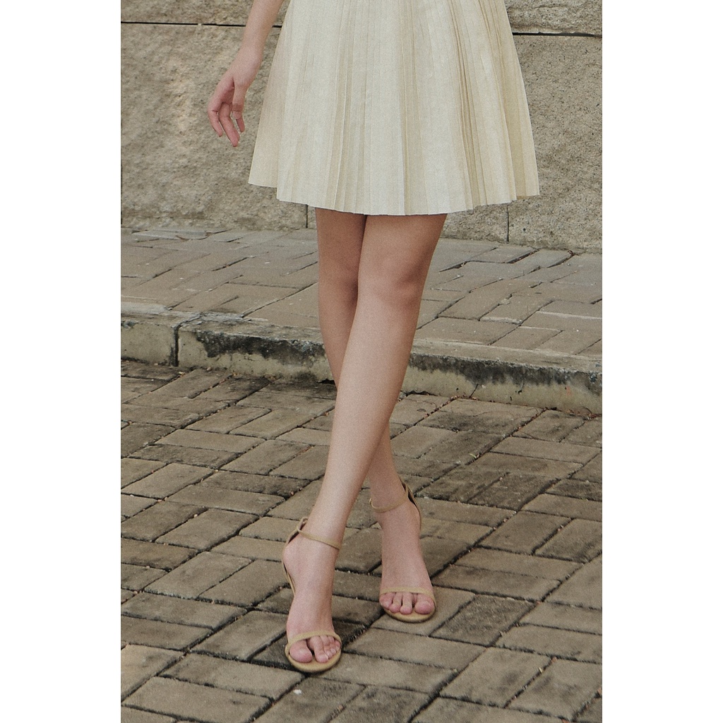 MAVEN - Giày cao gót quai mảnh Sarah Beige Heels
