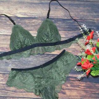 Áo lót bralette rêu dễ thương
