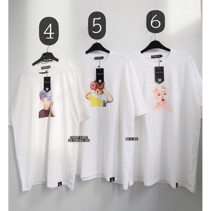 Áo Thun Baby Face Unisex Nam Nữ - Form rộng size M L XL ( 45-90Kg )