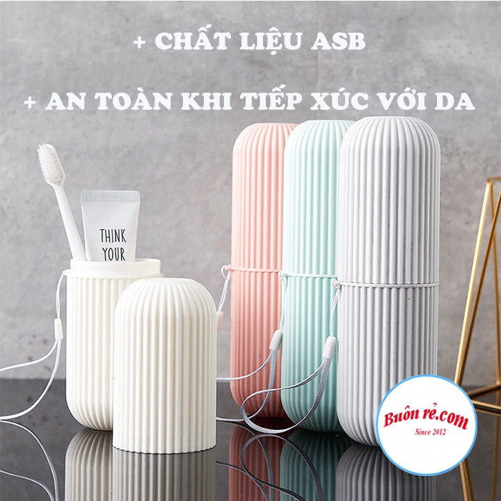 Hộp Đựng Bàn Chải Kem Đánh Răng Hình Trụ Đi Du Lịch Tiện Dụng br00671