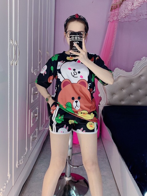 BỘ ĐÙI HOẠT HÌNH THUN THÁI - Co giãn 4 chiều