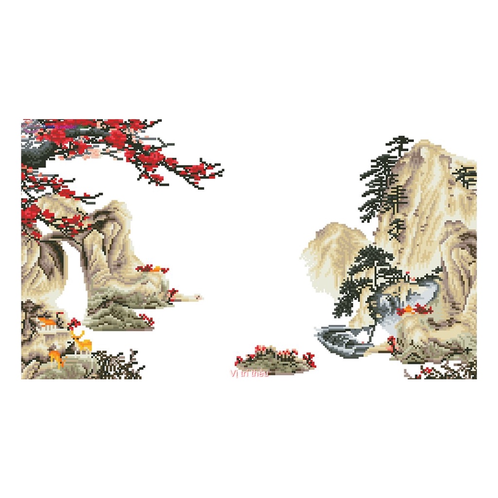 Tranh thêu chữ thập Cha Mẹ KT:67cmx43cm