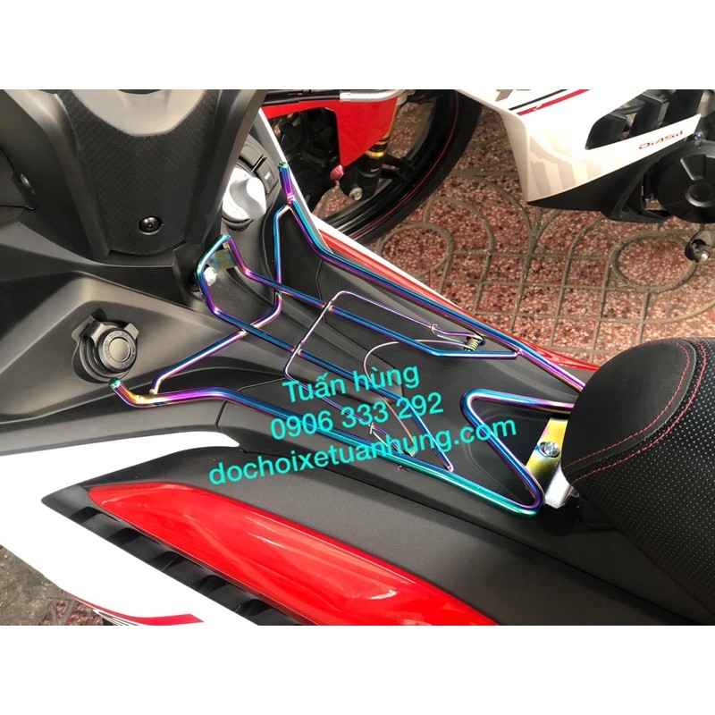 Baga giữa Exciter 155 /ex155 V1, V2  titan 7 màu - gác baga ex155 - đồ chơi xe ex 155