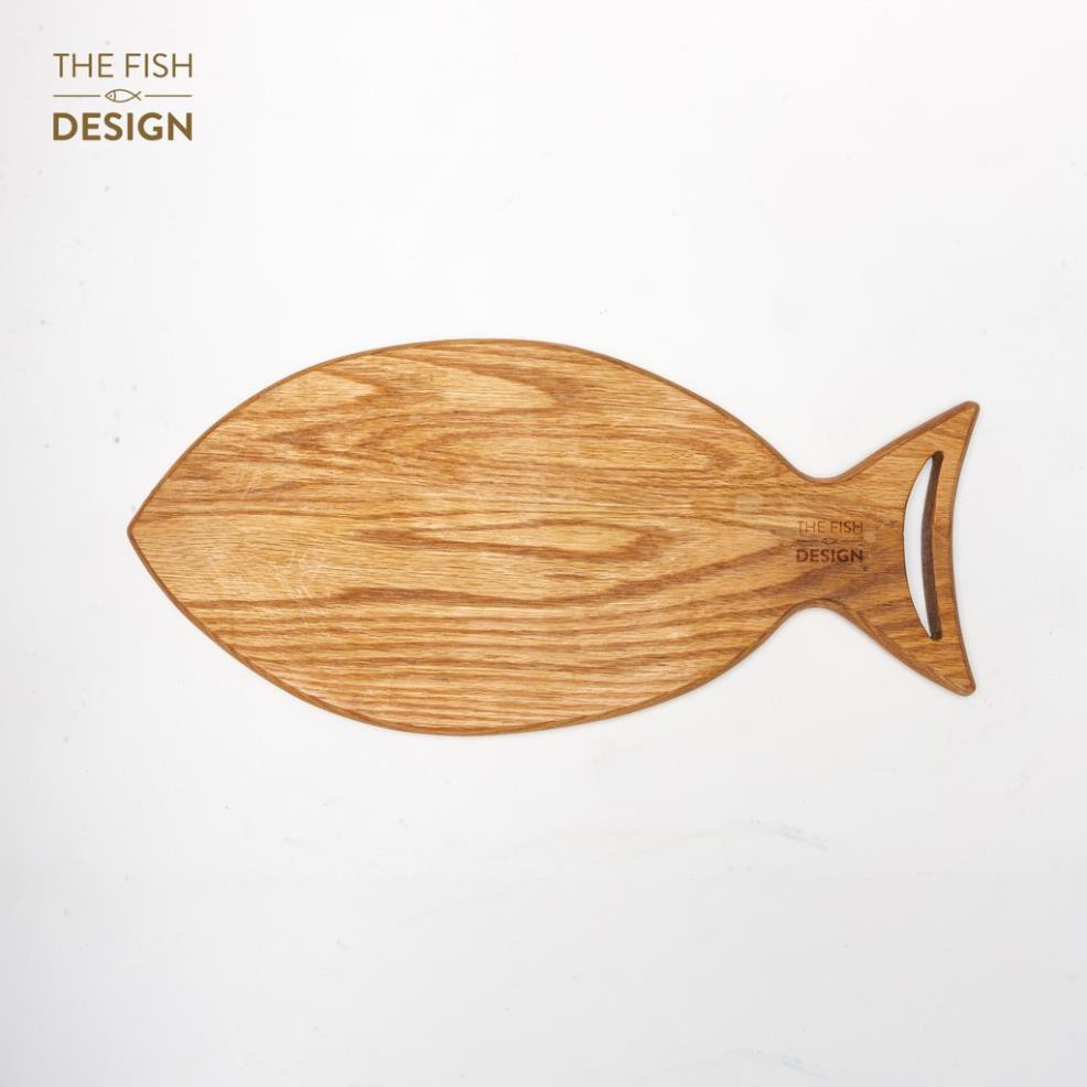 THỚT GỖ SỒI HÌNH CÁ DÀI | ẢNH THẬT SHOP TỰ CHỤP | THE FISH DESIGN