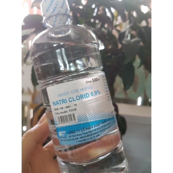 Nước muối sinh lý 3/2 Natri Clorid 500ml - Đông Anh Pharmart
