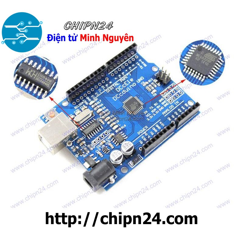 [1 pcs] Arduino UNO R3 SMD (Chip Dán)