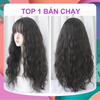 🌸HÌNH THẬT, CLIP THẬT🌸 BỘ NGUYÊN ĐẦU TÓC GIẢ LƯỚI HOA SÓNG XÙ CAO CẤP TẶNG LƯỚI TRÙM