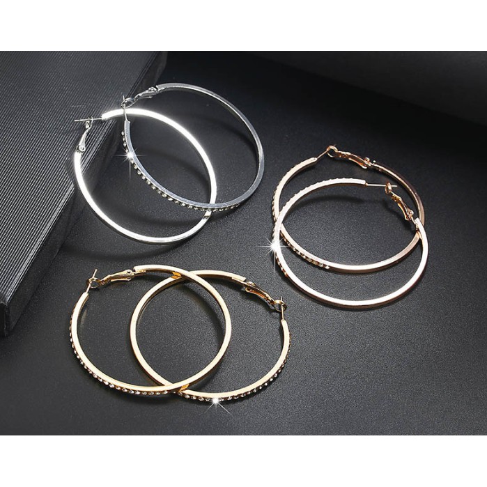 KHuyên tròn đính kim dải lớn XK15
