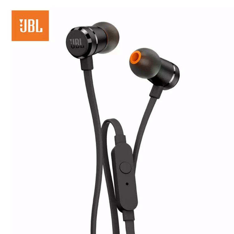 Tai Nghe Nhét Tai Thể Thao Chính Hãng Jbl T290 Harman Bằng Nhôm Có Nút Điều Khiển Từ Xa / Mic