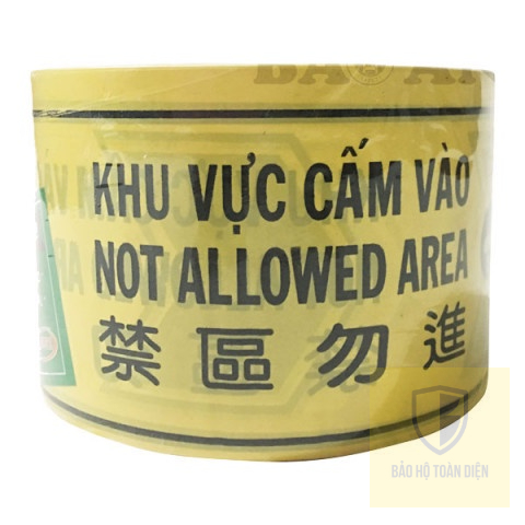 Băng rào cảnh báo, cuộn rào công trình khu vực cấm. Hình thật, hàng sẵn