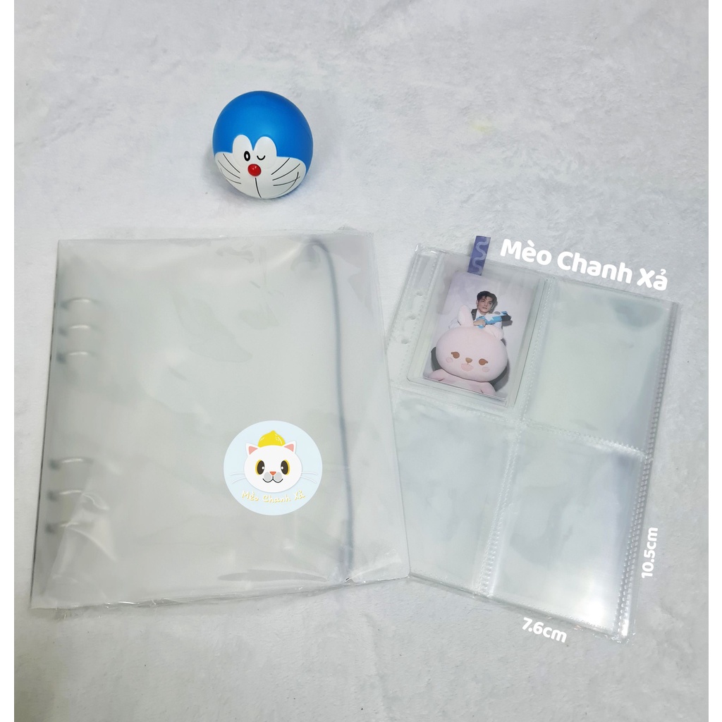 BINDER A5 KÍCH THƯỚC 21 x 23cm BÌA NHỰA 6 CÒNG VỪA MINI PTC/ TOP LOADER B8 THƯỜNG