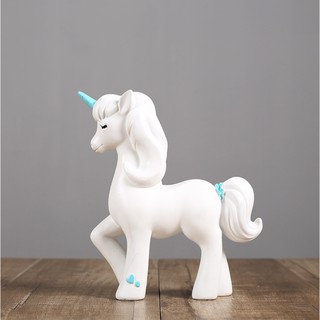 TƯỢNG PHONG THUỶ CHÚ NGỰA MỘT SỪNG MANG MAY MẮN CHO GIA CHỦ INS CARTOON UNICORN