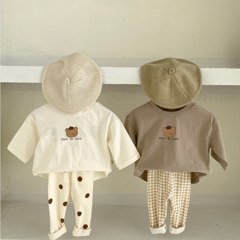 Áo Thun Dài Tay Thời Trang Hàn Quốc 2021 Cho Bé