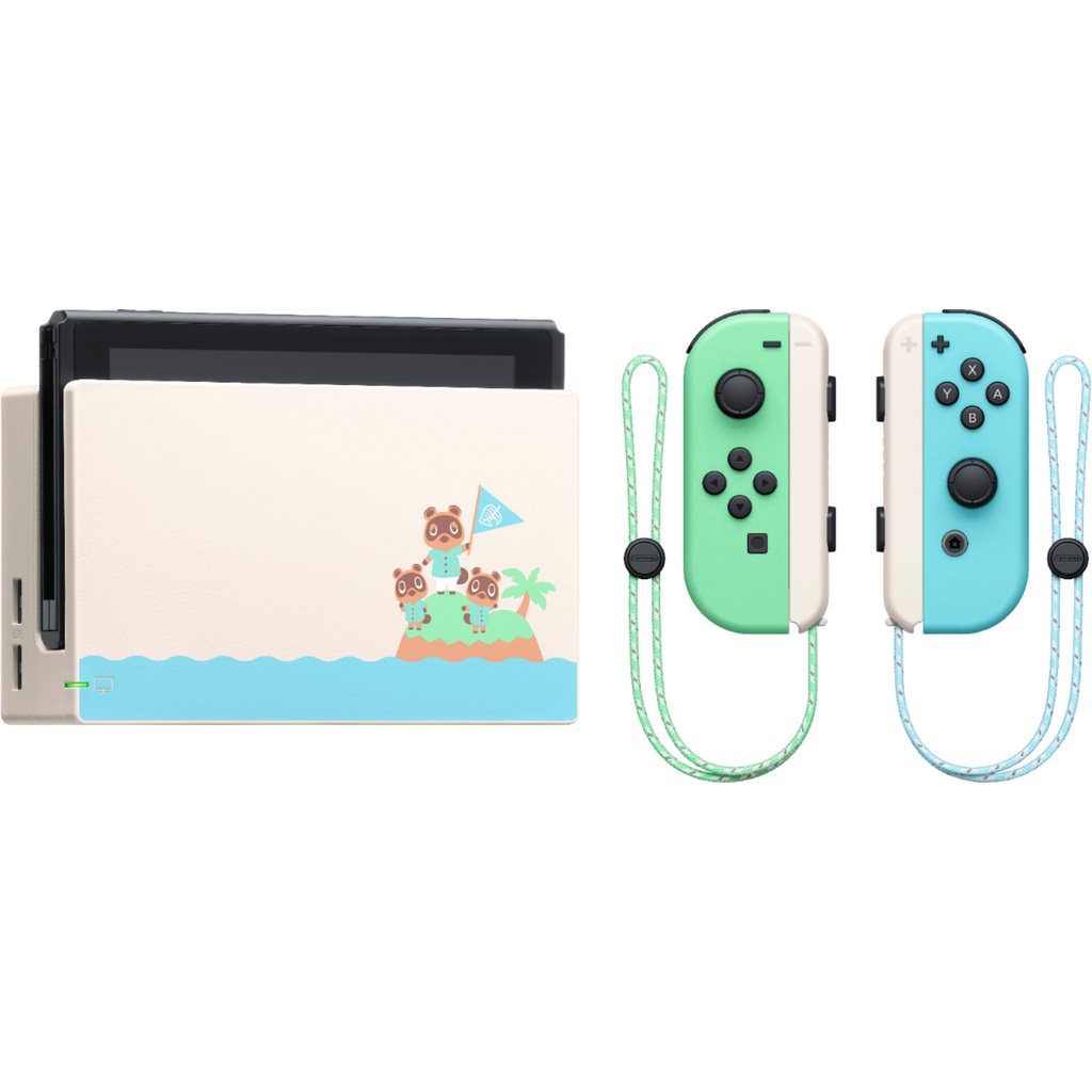 Máy game Nintendo Switch Animal Crossing New Horizon Special Edition US +Tặng dán cường lực &amp; Bọc analog tay cầm