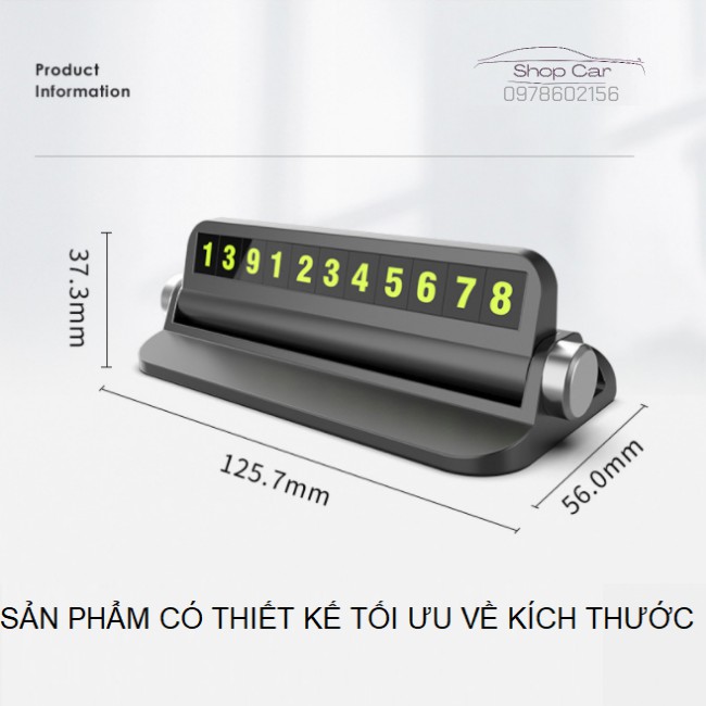 Bảng Ghi Số Điện Thoại Ô Tô Khi Dừng Đỗ - Thẻ Đỗ Xe Kiêm Giá Đỡ Điện Thoại Ô Tô