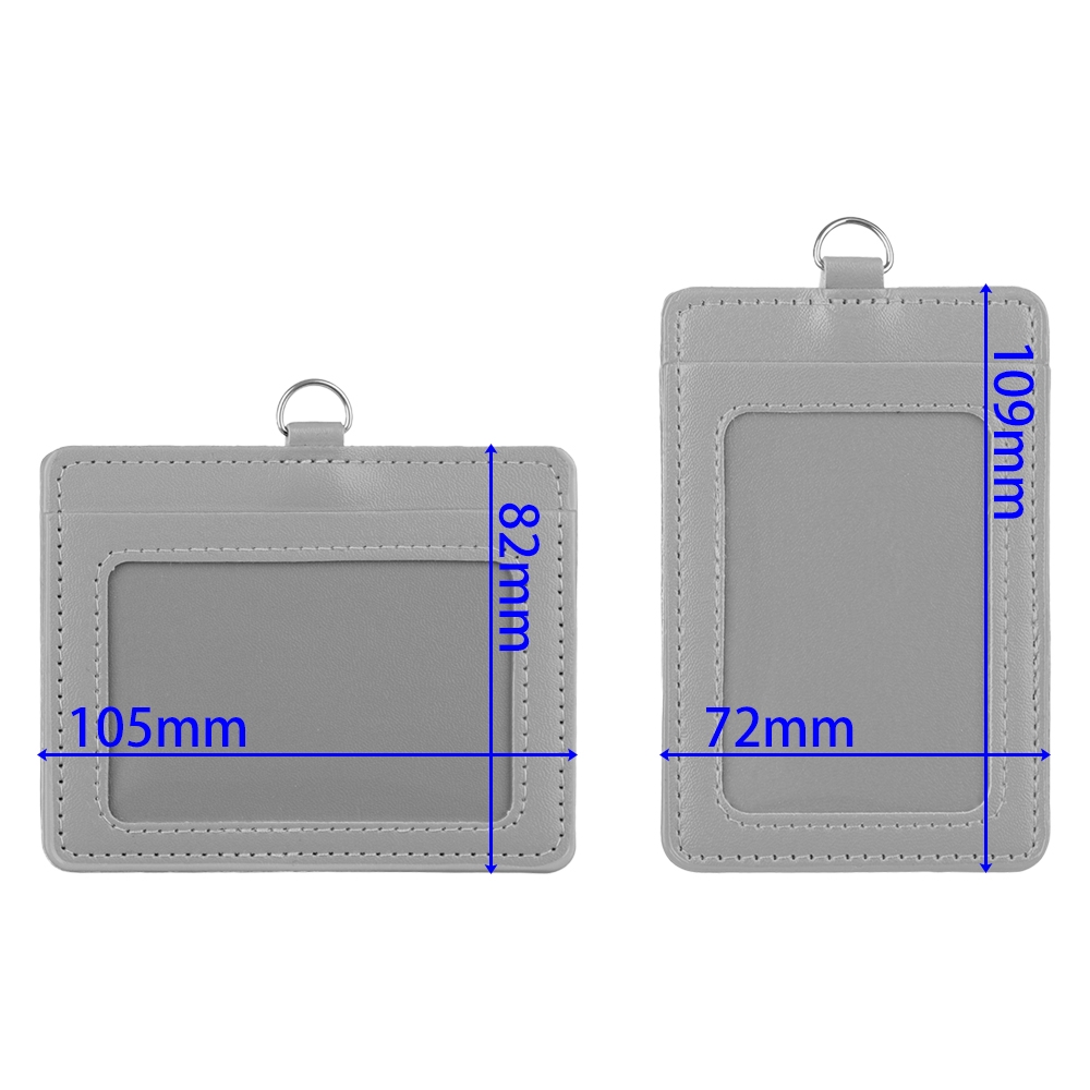 JANE 1pc Multi colored Women Men PU Leather Badge Case Office Supplies Name Card Holders